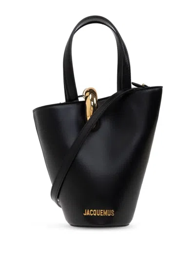 Jacquemus Bambola Small Bucket Bag In Black