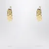 Jacquemus Banana Earrings With Rhinestones Women In Gold