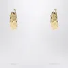 Jacquemus Banana Earrings With Rhinestones Women In Gold