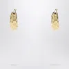 Jacquemus Banana Earrings With Rhinestones Women In Gold