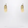 Jacquemus Banana Earrings With Rhinestones Women In Gold