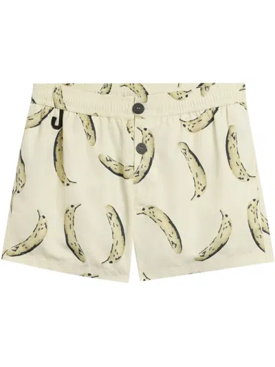 JACQUEMUS BANANA-PRINT SHORTS