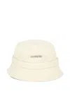 Jacquemus Gadjo Knotted Bucket Hat In Gold