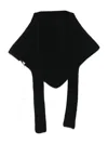 Jacquemus Alpaca Blend Long Ribbed Scarf In Black
