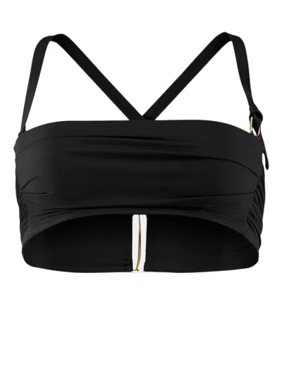 Jacquemus Bandeau Bikini Top In Black