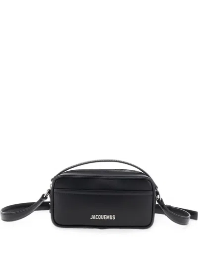 Jacquemus Baneto Logo-plaque Mini Shoulder Bag In Red