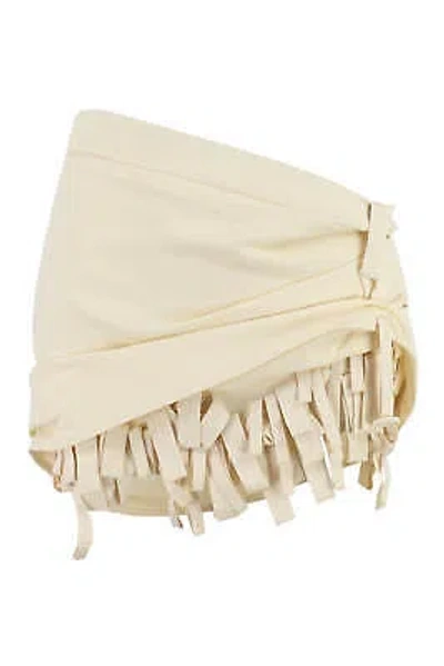 Pre-owned Jacquemus Baonio Mini-skirt In White