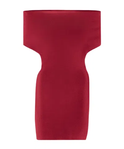 JACQUEMUS BARE-SHOULDERED MINI DRESS