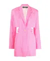 Jacquemus Pink Le Raphia 'la Robe Bari' Minidress In Pink