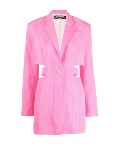 JACQUEMUS BARI BLAZER-STYLE MINIDRESS