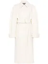 Jacquemus Le Trench Bari Belted Coat In White