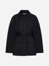 Jacquemus Bari Cotton And Linen Blouson In Black