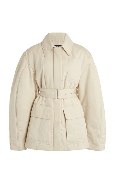 Jacquemus Le Blouson Bari Down Jacket In Beige