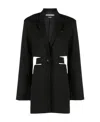 Jacquemus 'la Robe Bari' Black Single-breasted Jacket With Cut-out In Black