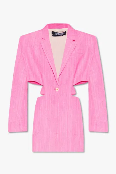 Jacquemus Bari Dress In Pink