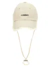 Jacquemus Baseball Cap In Cream