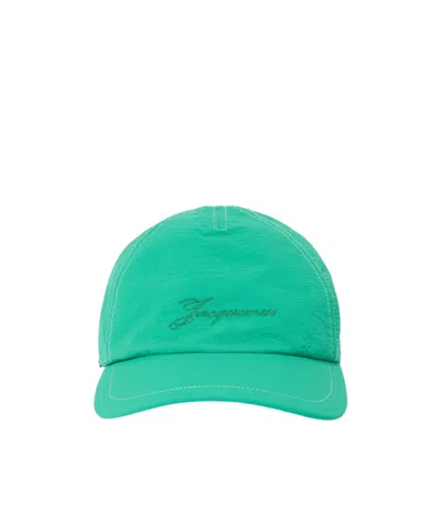 Jacquemus The Baluchon Baseball Cap In Green