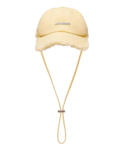 Jacquemus Baseball Cap La Casquette Artichaut In Yellow Cotton