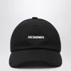 Jacquemus Gadjo Baseball Cap With Logo Plaque In Black