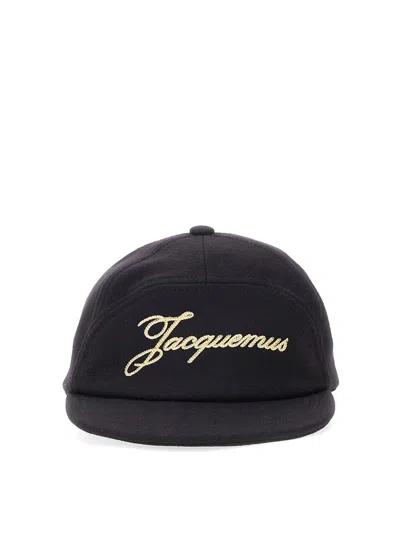 Jacquemus Baseball Hat With Logo In Blue