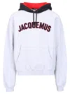 Jacquemus Light Grey Le Hoodie Baseball Sweatshirt Men In White