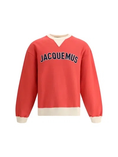 Jacquemus Baseball Sweatshirt In Multi-red