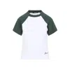 Jacquemus Cotton Blend T-shirt With Contrasting Raglan Sleeves