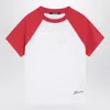 Jacquemus Baseball White/red T-shirt In Red