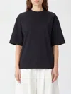 Jacquemus Basic Polyester T-shirts In Black