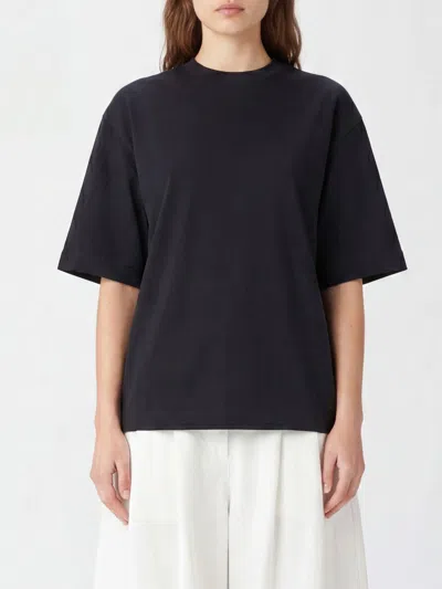 Jacquemus Basic Polyester T-shirts In Black