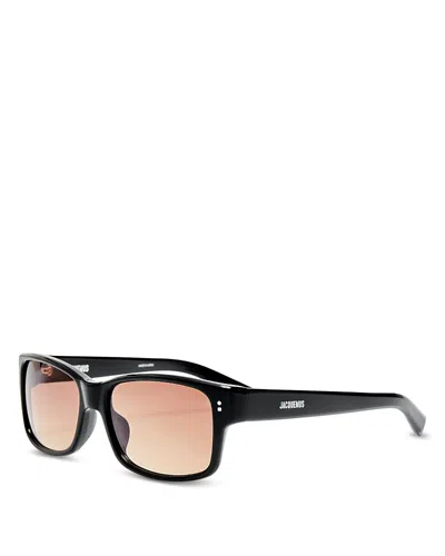 Jacquemus Bastide D Frame Sunglasses, 54mm In Black