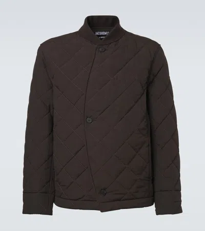 Jacquemus Bastide Quilted Jacket In Black