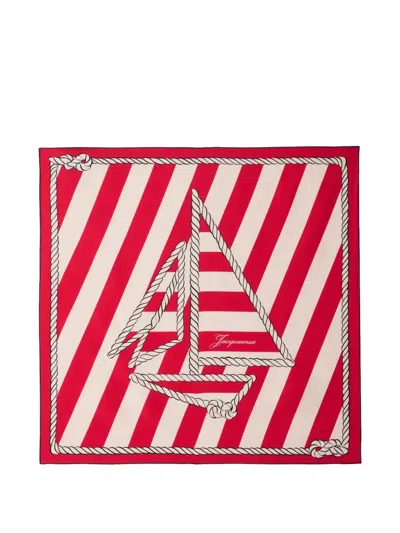 Jacquemus The Bateau Corde Scarf In Red