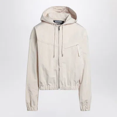 JACQUEMUS JACQUEMUS BATEAU IVORY WINDBREAKER JACKET MEN