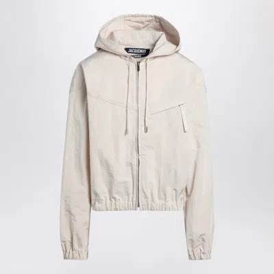 JACQUEMUS JACQUEMUS  BATEAU IVORY WINDBREAKER JACKET