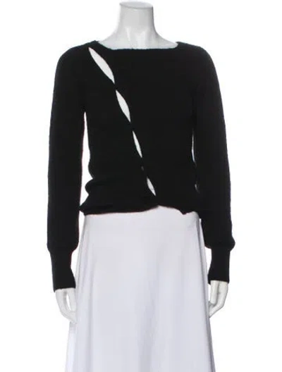 Pre-owned Jacquemus Bateau Neckline Sweater In Black