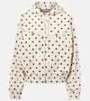 Jacquemus The Bateau Polka Dot Windbreaker In Print Dots Logo Off-white