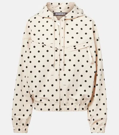 Jacquemus Bateau Polka-dot Technical Jacket In Multicolor