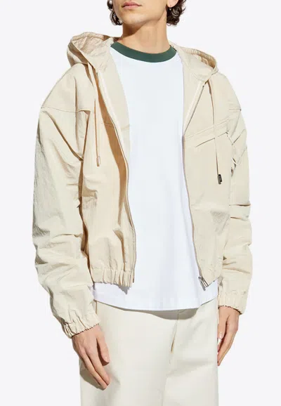 Jacquemus Bateau Windbreaker Jacket In Cream
