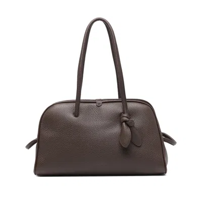 Jacquemus Le Turismo Full-grain Leather Messenger Bag In Brown