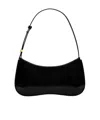 Jacquemus Versatile Shoulder Bag Adjustable Strap Smooth Finish In Black