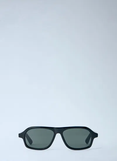 Jacquemus Becane Sunglasses In Yellow