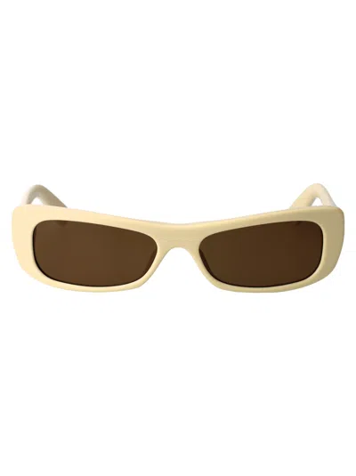 Jacquemus Beige Acetate Sunglasses