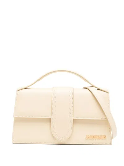 JACQUEMUS BEIGE BAMBINO LARGE CROSSBODY BAG