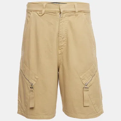 Pre-owned Jacquemus Beige Canvas Le Short Marrone Cargo Shorts S