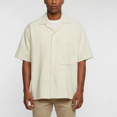 Pre-owned Jacquemus Beige Canvas Short Sleeve Shirt L In Sand