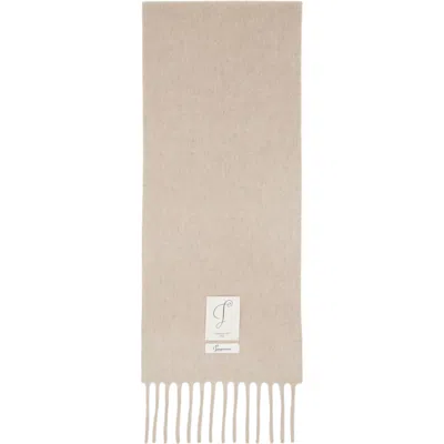 Jacquemus Tassel Scarf In Neutral