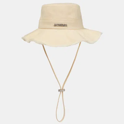 Pre-owned Jacquemus Beige Cotton Le Bob Artichaut Hat One Size In Sand
