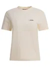 Jacquemus Le Tshirt Gros Grain Short Sleeve In Neutral