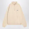 Jacquemus Men The Gros Grain Logo Sweatshirt In Neutral